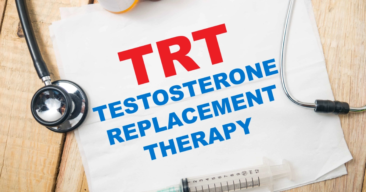 Testosterone Replacement Therapy for Men in Humble, TX concept shown with text on paper representing health and medical treatment.